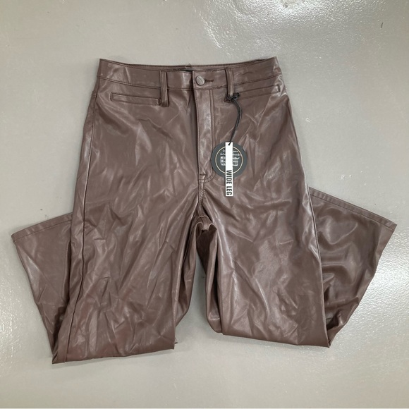Dollhouse Pants & Jumpsuits Nwt Dollhouse Wide Leg Vegan Leather